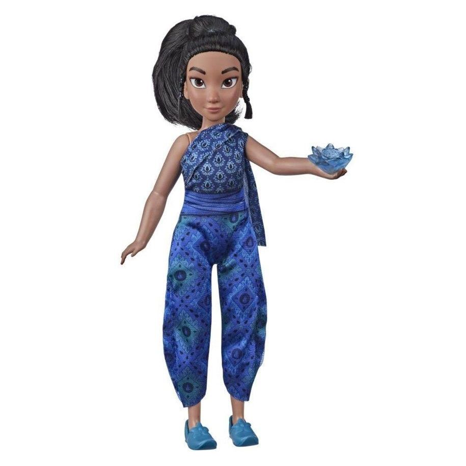 Disney Spielpuppe "Raya und der letzte Drache - Junge Raya und Kumandrablume"