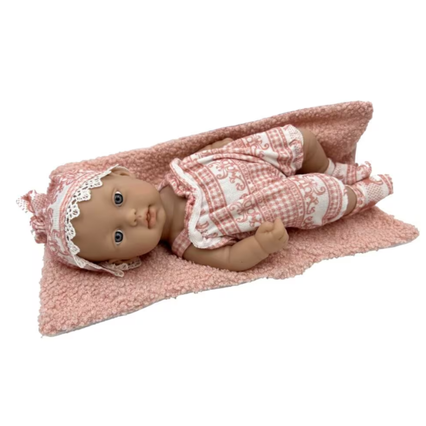 Babypuppe im Jumpsuit (30 cm)