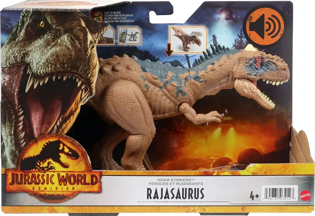 Jurassic World Roar Strikers Rajasaurus – Dinosaurier mit Sound & Actionfunktion