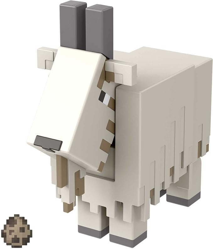 Minecraft Goat Action Figur 8,3 cm – Mit Zubehör & Build-a-Portal Teil | Sammlerfigur ab 6 Jahren