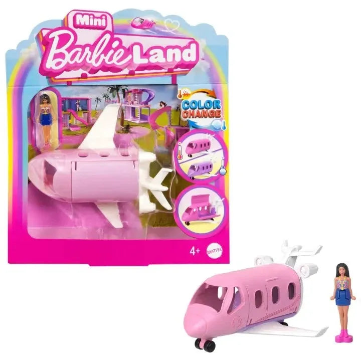 Barbie Mini BarbieLand – Puppe & Traumflugzeug (Mini‑Set, ca. 4 cm Puppe)