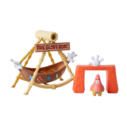 SpongeBob Schwammkopf The Glove Boat Mini Playset – Spielset mit Boot aus Bikini Bottom