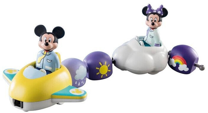 PLAYMOBIL 71320 – Disney: Mickys & Minnies Wolkenflug | 1.2.3 Set für Kleinkinder ab 18 Monaten