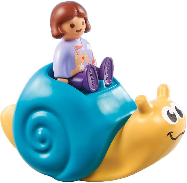 PLAYMOBIL 71322 – Schaukelschnecke mit Rasselfunktion | 1.2.3 Babyspielzeug ab 18 Monaten