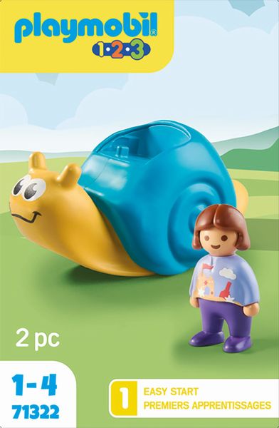 PLAYMOBIL 71322 – Schaukelschnecke mit Rasselfunktion | 1.2.3 Babyspielzeug ab 18 Monaten