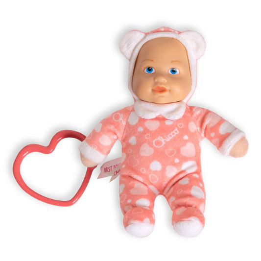 My Little Doll Kuschelpuppe mit Beißring und Schmusetuch, 18 cm