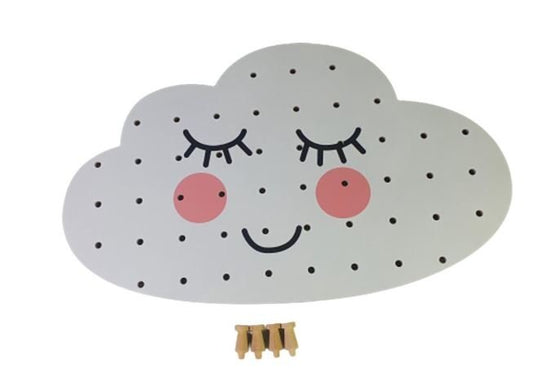 Wanddekoration Wolke mit Aufhängung