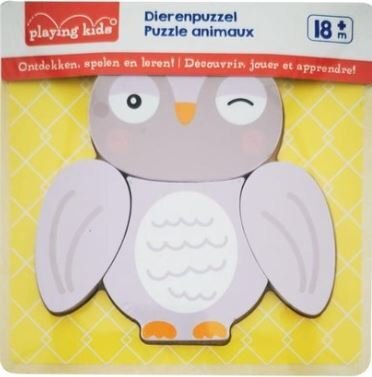 Hochwertiges Puzzel aus Holz - Eule