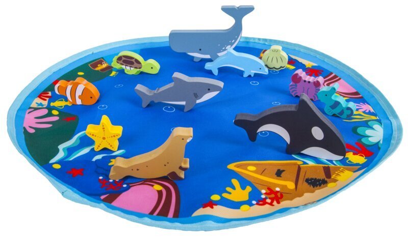 Meeresbewohner aus Holz