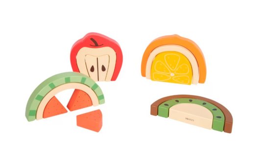 Playing Kids Holz Stapel Obst Set FSC-Holz