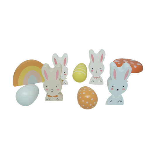 Hasen Holz Set 10teilig