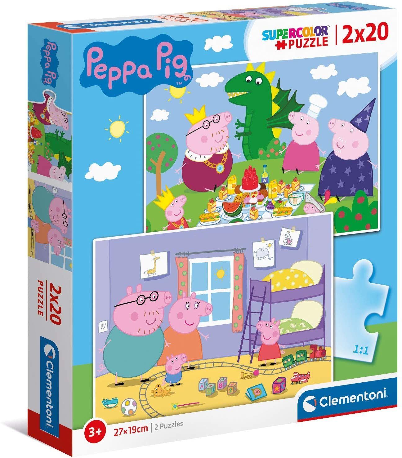 Clementoni Peppa Wutz - 2 x 20 Teile
