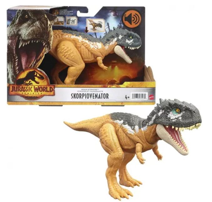 Jurassic World Roar Strikers Dinosaurier – Action-Figur mit Sound & Angriffsfunktion