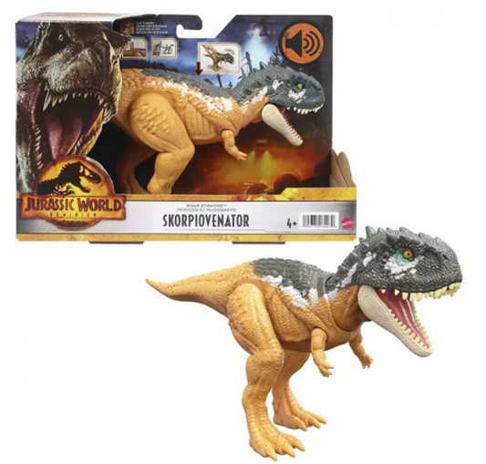 Jurassic World Roar Strikers Dinosaurier – Action-Figur mit Sound & Angriffsfunktion