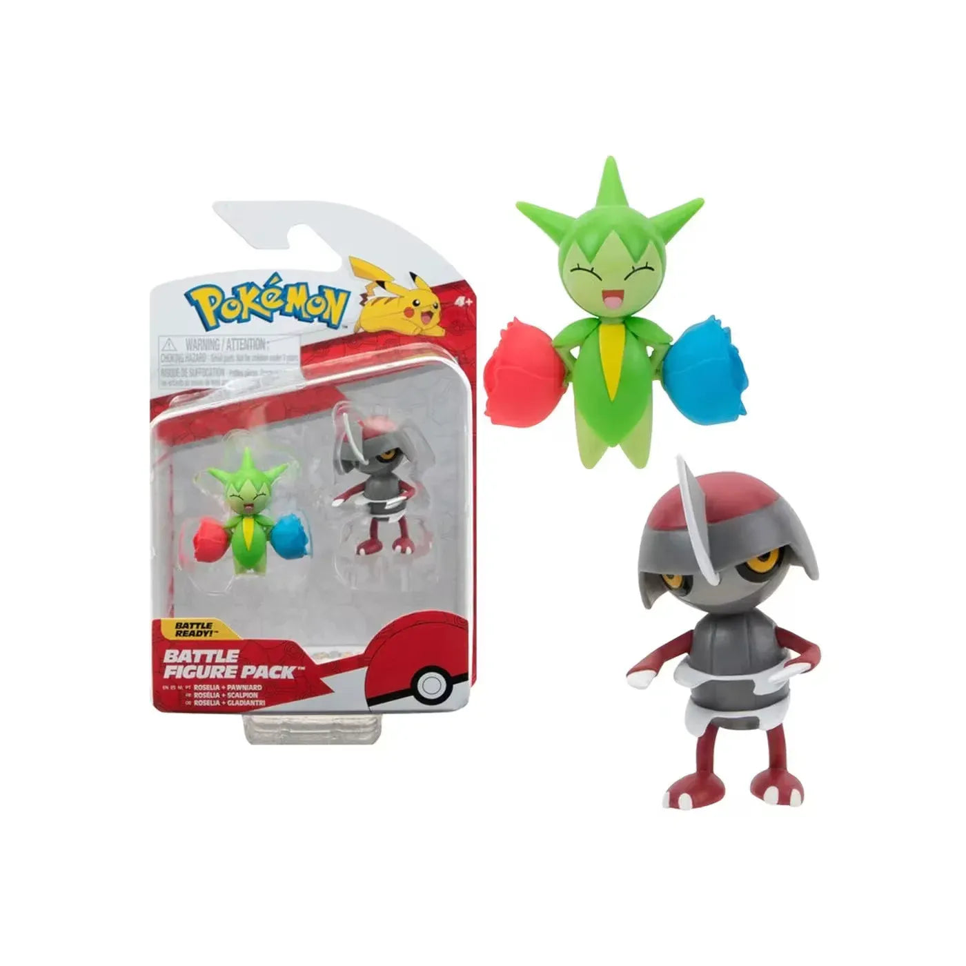Pokémon Battle Figure Pack Gladiantri & Roselia 5 cm (2-er Pack)