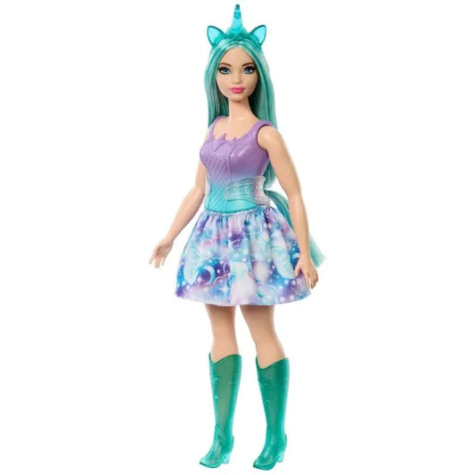 Barbie Unicorn Puppe HRR15 – Einhorn-Magie mit Regenbogen-Look & Accessories