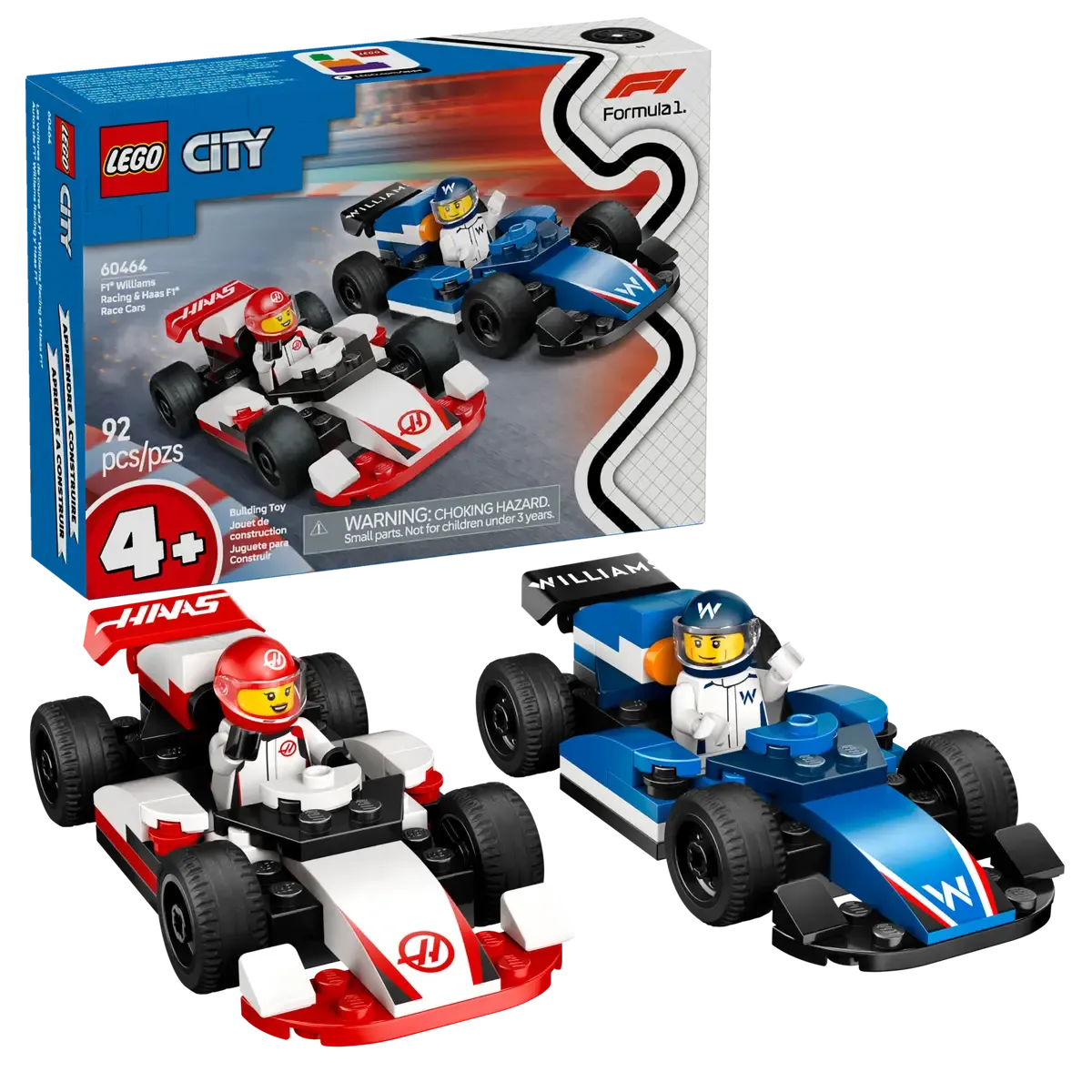 LEGO City 60464 – F1 Williams Racing & Haas F1 Rennwagen Set