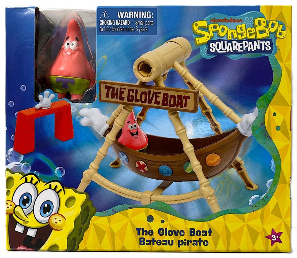 SpongeBob Schwammkopf The Glove Boat Mini Playset – Spielset mit Boot aus Bikini Bottom