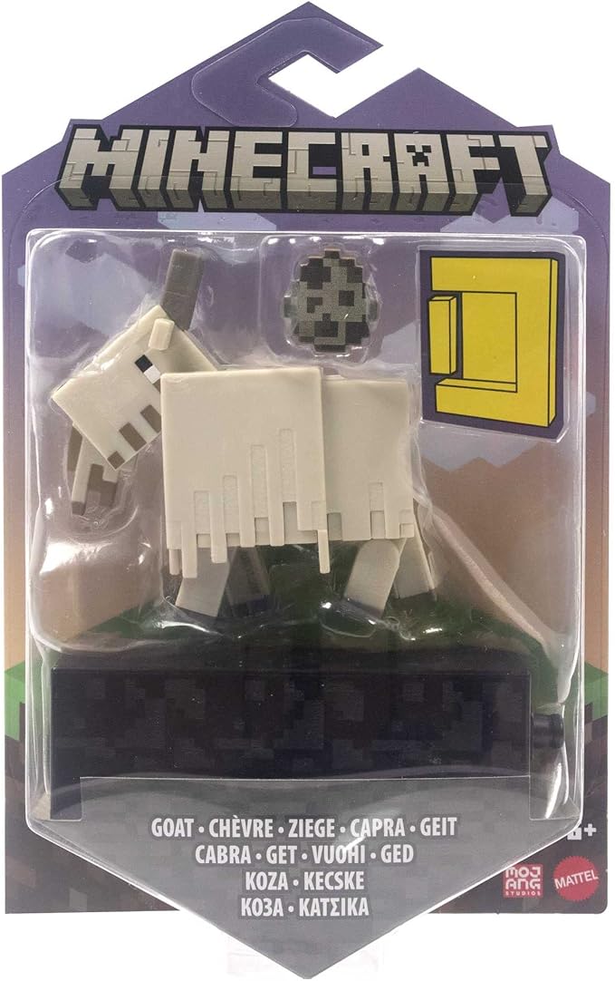 Minecraft Goat Action Figur 8,3 cm – Mit Zubehör & Build-a-Portal Teil | Sammlerfigur ab 6 Jahren