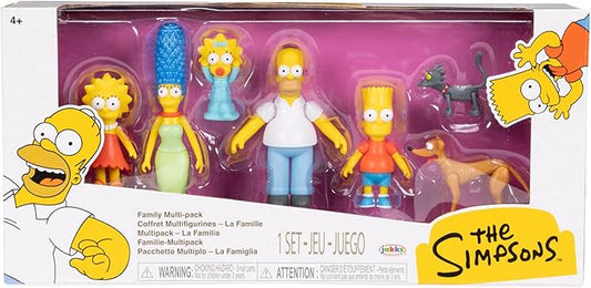 Die Simpsons Minifiguren 7er-Pack – 7 Sammelfiguren à 6 cm in Fensterbox