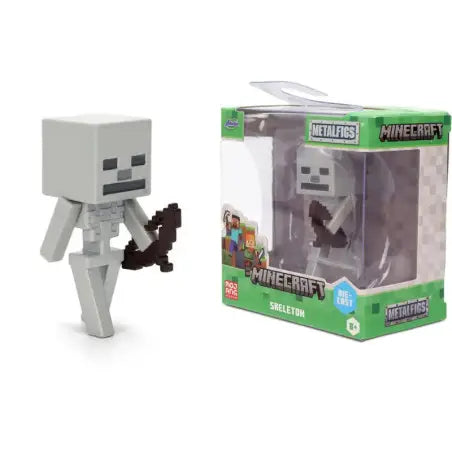 Minecraft Skeleton Sammelfigur 6,5 cm – Die-Cast Metallfigur | Jada Toys Wave 4