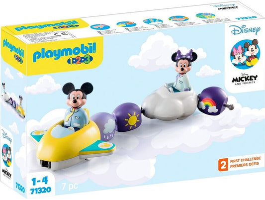 PLAYMOBIL 71320 – Disney: Mickys & Minnies Wolkenflug | 1.2.3 Set für Kleinkinder ab 18 Monaten