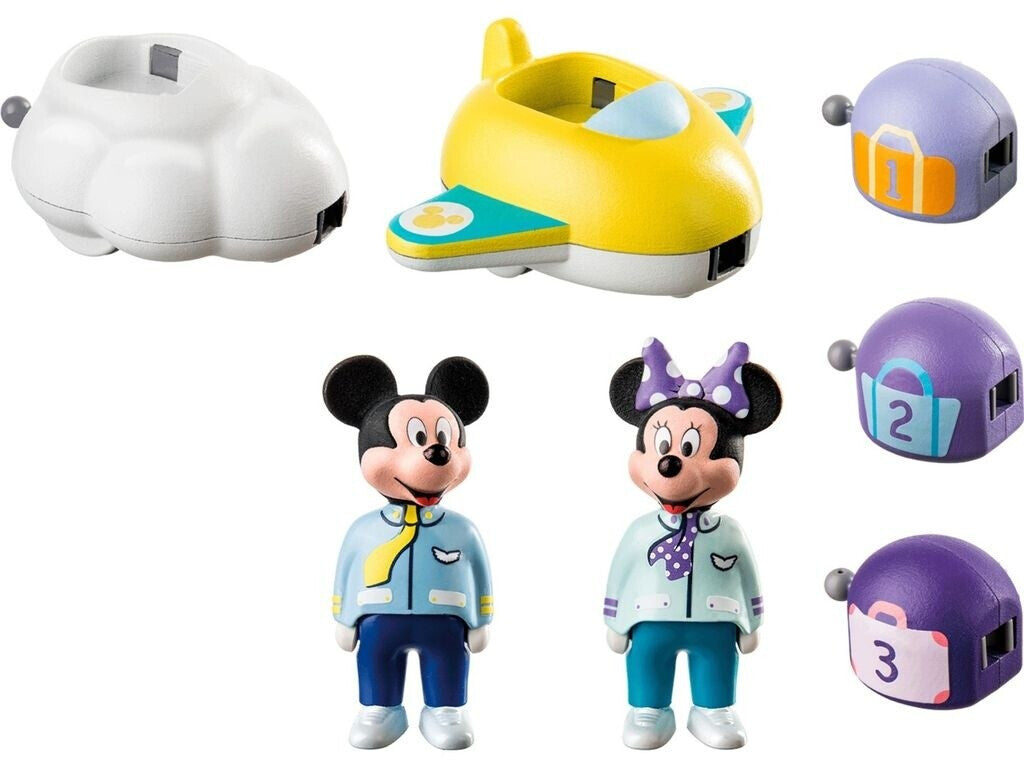 PLAYMOBIL 71320 – Disney: Mickys & Minnies Wolkenflug | 1.2.3 Set für Kleinkinder ab 18 Monaten