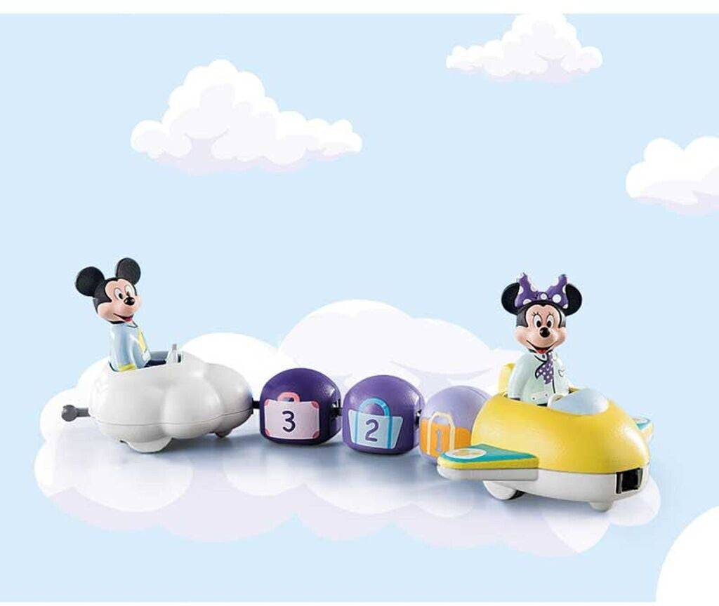PLAYMOBIL 71320 – Disney: Mickys & Minnies Wolkenflug | 1.2.3 Set für Kleinkinder ab 18 Monaten