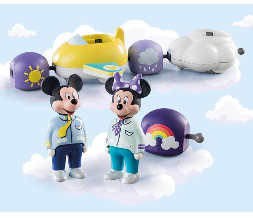 PLAYMOBIL 71320 – Disney: Mickys & Minnies Wolkenflug | 1.2.3 Set für Kleinkinder ab 18 Monaten