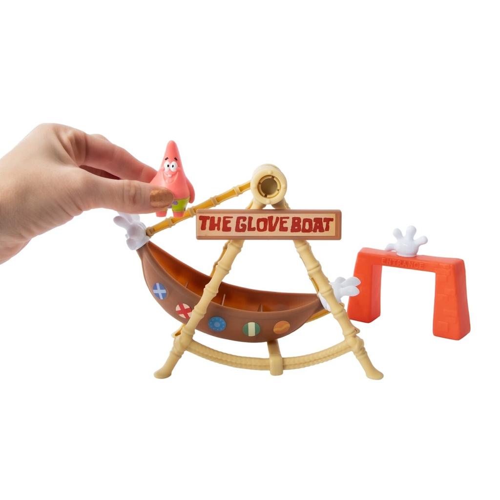 SpongeBob Schwammkopf The Glove Boat Mini Playset – Spielset mit Boot aus Bikini Bottom