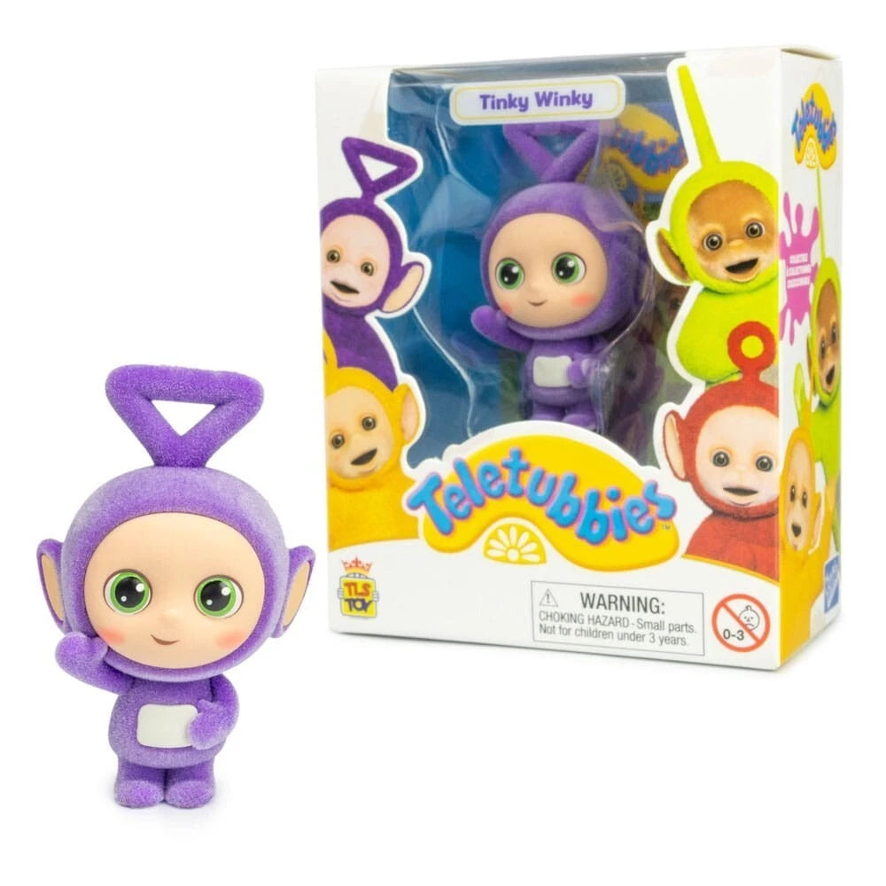 Teletubbies Tinky Winky Sammelfigur 6 cm – CheeBee Flocked Edition | The Loyal Subjects