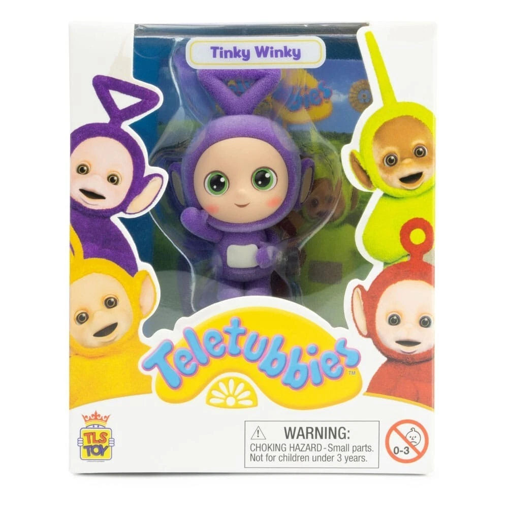 Teletubbies Tinky Winky Sammelfigur 6 cm – CheeBee Flocked Edition | The Loyal Subjects