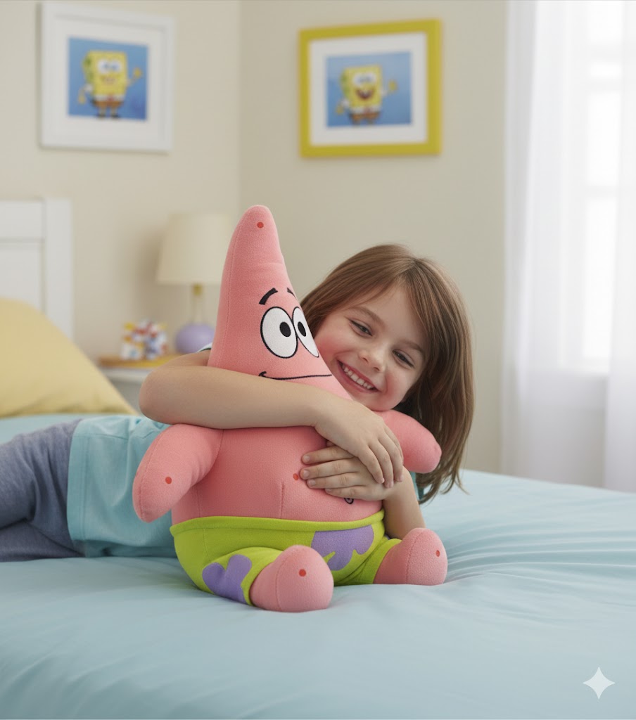 Großes Patrick Star Stofftier – 45 cm – Superweiche SpongeBob Plüschfigur