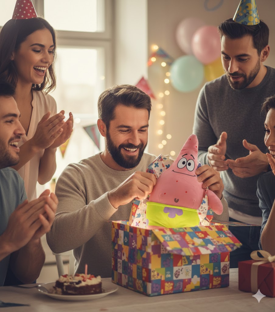 Großes Patrick Star Stofftier – 45 cm – Superweiche SpongeBob Plüschfigur