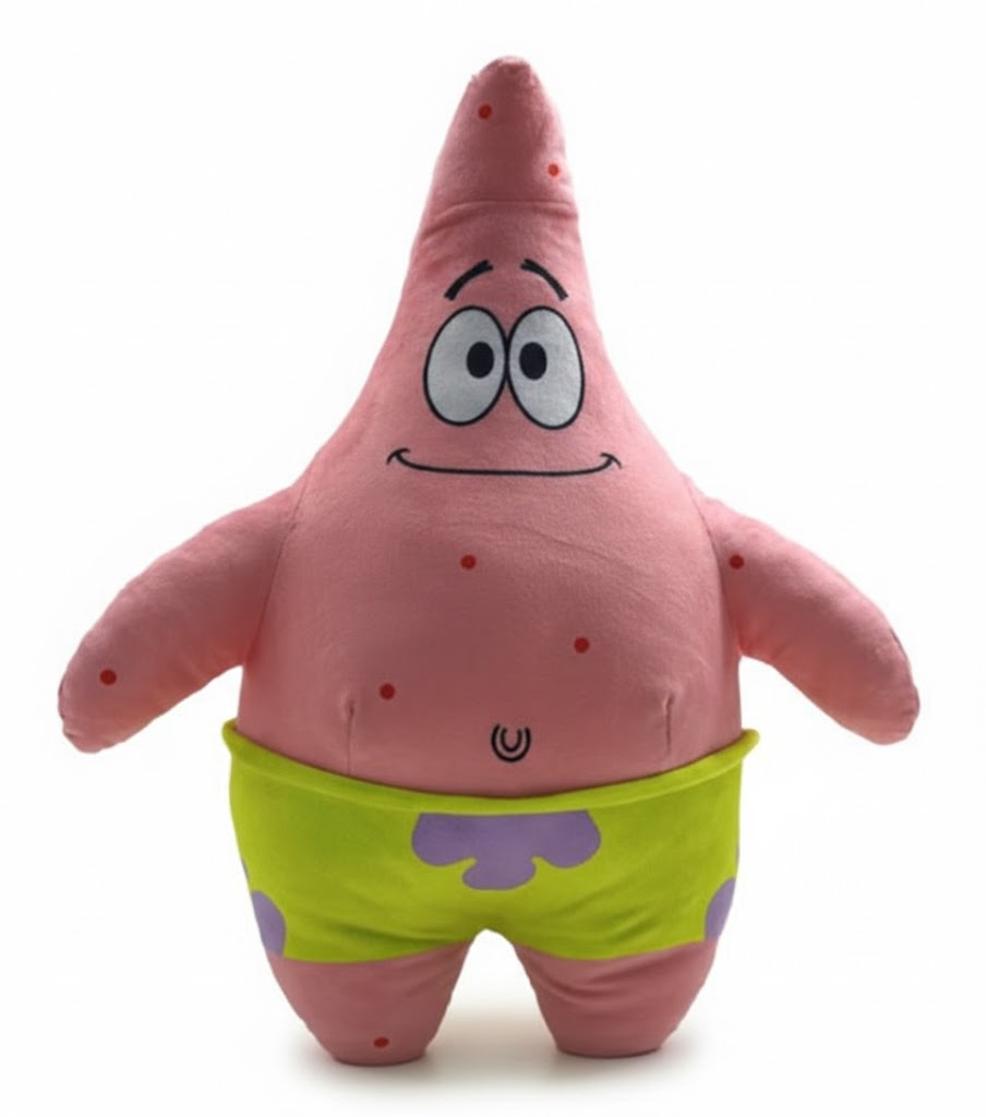 Großes Patrick Star Stofftier – 45 cm – Superweiche SpongeBob Plüschfigur
